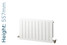 NFA-TD-557-W-TH - Infinity Aluminium Designer White Horizontal Radiator H557mm X W820mm NFA-TD-557-W-TH - Infinity Aluminium Designer White Horizontal Radiator H557mm X W820mm